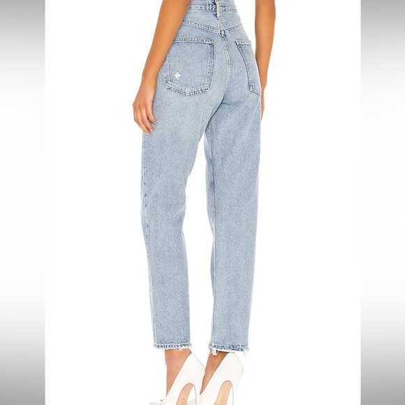 Agolde Riley cut Denim Jeans in Light Blue size 26 - Picture 12 of 12